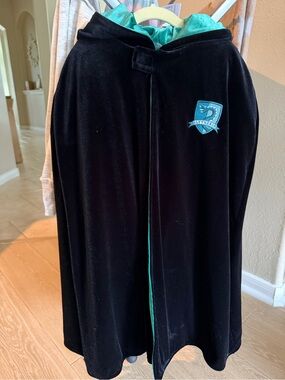 Slytherin Velvet Cape & Dress Set